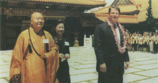 al gore and maria lisia at the illegal buddhist